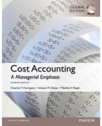 Samenvatting Cost Accounting 2