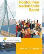 Samenvatting Hoofdlijnen Nederlands Recht Druk 11