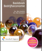 samenvatting BASISBOEK BEDRIJFSECONOMIE