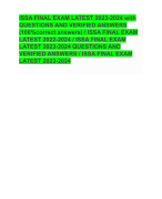 ISSA FINAL EXAM LATEST 2023-2024 with QUESTIONS AND VERIFIED ANSWERS (100%correct answers) / ISSA FINAL EXAM LATEST 2022-2024