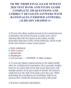NR 509 - Final Exam Bate's Interactive  Question Bank with All Correct Answers  2024 Graded A