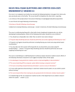 NCLEX REAL EXAM QUESTIONS AND VERIFIED 2024-2025 BRANDNEW!!// GRADED A+ The nurse in an outpatient care facility has received the following telephone messages from clients who  were previously seen at the facility. The nurse should first telephone the client who is reporting