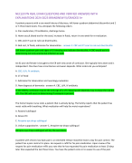 NECLEX PN REAL EXAM QUESTIONS AND VERIFIED ANSWERS WITH  EXPLANATIONS 2024-2025 BRANDNEW!!//GRADED A+ A patient presents with a one week history of dizziness, left lower quadrant abdominal discomfort and 2  or 3 three black stools. You anticipate the foll