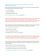 MSN377 PRACTICE EXAM1 QUESTIONS AND CORRECT ANSWERS 2024-2025 LATEST  UPDSATES//ALREADY GRADEDA+ After noting a pulse deficit when assessing a patient who has just arrived in the emergency department,  the nurse will anticipate that the patient may requir