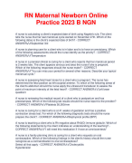 RN Maternal Newborn Online  Practice 2023 B NGN