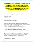 BARKLEY POST-TEST ACTUAL EXAM 2024  WITH ALL 200 QUESTIONS AND 100% CORRECT  ANSWERS WITH RATIONALES (100% CORRECT  ANSWERS)/ BARKLEY POST-TEST LATEST  EXAM 2024(BRAND NEW!!)