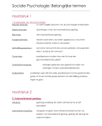 sociale psychologie 