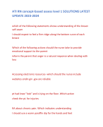ATI RN concept-based assess level 1 SOLUTIONS LATEST  UPDATE 2023-2024