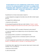 FUNDAMENTALS OF COMMUNICATION FINAL EXAM  ACTUAL EXAM QUESTIONS AND WELL ELABORATED  ANSWERS (100% VERIFIED ANSWERS) A NEW UPDATED  VERSION 2024-2025 |ALREADY GRADED A+ (BRAND NEW!!) 