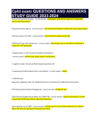 Cpht exam QUESTIONS AND ANSWERS STUDY GUIDE 2023-2024