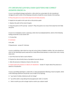 ATI CARDIOVASCULAR REAL EXAM QUESTIONS AND CORRECT  ANSWERS GRADED A+ A nurse is providing discharge teaching for a client who has a prescription for the transdermal  nitroglycerin patch. which of the following instructions should the nurse include in the