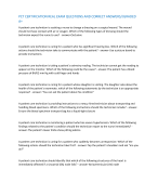 PCT CERTIFICATION REAL EXAM QUESTIONS AND CORRECT ANSWERS//GRADED  A+ A patient care technician is assisting a nurse to change a dressing on a surgical wound. The wound  should not have contact with air or oxygen. Which of the following types of dressing 