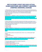 ASE A5 EXAM LATEST 2023-2024 ACTUAL EXAM QUESTIONS AND CORRECT ANSWERS (VERIFIED ANSWERS) |AGRADE