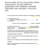 NCCCO CORE ACTUAL EXAM INCLUDING TABLES REAL EXAM COMPLETE QUESTIONS AND VERIFIED ANSWERS CERTIFIED 100% GRADED + UPDATED 2024 