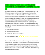 ENPC EXAM LATEST 2024 ACTUAL EXAM  QUESTIONS AND CORRECT ANSWERS GRADED  A+ 