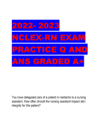 LATEST NREMT  PRACTICE Exam  updated Questions  and Answers  2023/2024 With  Rationales  correctly specified  answers (rated  100%)