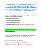 NEWEST 2024 CERTIFIED CODING SPECIALIST (CCS) LATEST EXAM 2024 ACTUAL EXAM QUESTIONS AND CORRECT DETAILED ANSWERS (VERIFIED ANSWERS) A NEW UPDATED VERSION |ALREADY GRADED A+ (BRAND NEW!!)