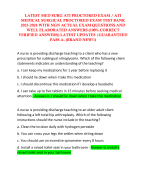 LATEST MED SURG ATI PROCTORED EXAM / ATI MEDICAL SURGICAL PROCTORED EXAM TEST BANK 2023-2024 WITH NGN ACTUAL EXAM QUESTIONS AND WELL ELABORATED ANSWERS (100% CORRECT VERIFIED ANSWERS) LATEST UPDATES |GUARANTEED PASS A. (BRAND NEW!!)