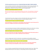 ATI RN Concept Based Assessment Level 1 EXAM QUESTIONS AND CORRECT VERIFIED ANSWERS A nurse is caring for a client who is 2 days postoperative following an above-the-knee amputation. The  client states he is experiencing a dull, burning pain in the leg th