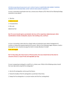 ATI RN Concept-Based Assessment Level 1 Online Practice A QUESTIONS AND CORRECT VERIFIED ANSWERS WITH EXPLANATIONS LATEST UPDATE 2024 ALREADY GRADED A+ A nurse is assessing a preschooler who has a urinary tract infection (UTI). Which of the following find