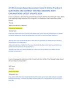 ATI RN Concept-Based Assessment Level 3 Online Practice B QUESTIONS AND CORRECT VERIFIED ANSWERS WITH  EXPLANATIONS LATEST UPDATE 2024