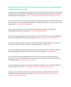 ATI RN PREDICTOR PRACTICE EXAM QUESTIONS AND ACCURATE ANSWERS 2024- 2024 WITH 100% PASS RATE