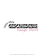Samenvatting Geschiedenis 3ASO (2023 - 2024) 