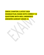 OMVIC CHAPTER 2 LATEST 2024 EXAM(ACTUAL EXAM) WITH CORRECT 42 QUESTIONS WITH WELL ANSWERED ANSWERS ALREADY GRADE A+ 
