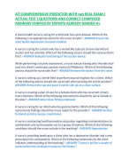 ATI COMPREHENSIVE PREDICTOR WITH ngn REAL EXAM ( ACTUAL TEST ) QUESTIONS AND CORRECT COMPOSED ANSWERS VERIFIED BY EXPERTS ALREADY GRADED A+