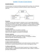 Samenvatting Consumer Behavior