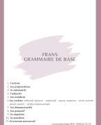 Frans (grammaire de base)