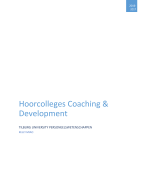 Samenvatting Coaching & Ontwikkeling Tilburg University