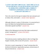 LATEST 2024 MIST 2090 EXAM / MIST 2090 ACTUAL  EXAM 2024 REAL EXAM QUESTIONS AND WELL  ELABORATED ANSWERS (100% CORRECT VERIFIED ANSWERS) LATEST UPDATES |ALREADY GRADED A+ 