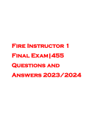 Fire instructor questions and correct detailed answers(verified answers)|| already graded a+| 2024