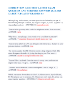 MEDICATION AIDE TEST LATEST EXAM QUESTINS AND VERIFIED ANSWERS 2024-2025 LATEST UPDATE// GRADED A+