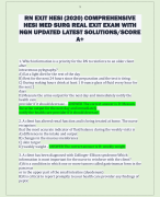 EVOLVE STUDY QUESTIONS-EXAM 3  NEWEST 2024 ACTUAL EXAM WITH REAL  STUDY QUESTIONS AND VERIFIED  CORRECT ANSWERS/RATED A+ 