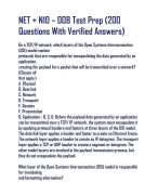 NET + N10 – 008 Test Prep (200  Questions With Verified Answers)