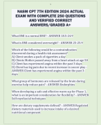 NASM CPT 7TH EDITION 2024 ACTUAL  EXAM WITH COMPLETE 250 QUESTIONS  AND VERIFIED CORRECT  ANSWERS/GRADED A+