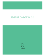 Samenvatting Begrijp Onderwijs I