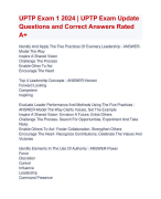 CALT Exam Prep 2024 Actual Exam Questions and  Correct Answers Rated A+Latest Update 