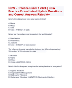 Adult Residential Facility (ARF) Practice  Actual Exam Update 2024 | Adult Residential  Facility Practice (ARF) Exam Latest 2024  Questions and Correct Answers Rated A+ | Verified  Adult Residential  Facility Practice (ARF) Exam  2024 Quiz with Accurate Solutions Aranking Allpass 