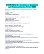 MMBIO 221 Breakwell Final Review Test  Questions and Answers Top Graded  2024
