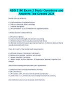 Exam 4 NSG 3160 Quizzes and verified  solutions
