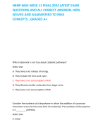 NRNP 6665 WEEK 11 FINAL 2024 LATEST EXAM  QUESTIONS AND ALL CORRECT ANSWERS 100%  SOLVED AND GUARANTEED TO PASS CONCEPTS...GRADED A+   