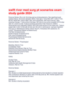 swift river med surg pt scenarios exam  study guide 2024 