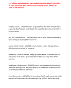 214 FLORIDA INSURANCE LIFE AND VARIABLE ANNUITY NEWEST 2024-2025  ACTUAL QUESTIONS AND VERIFIED SOLUTIONS|ALREADY GRADED A+ 100%TUTOR VERIFIED  