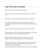 nsg 3130 exam 3 quizzes