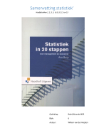 Statistiek (econometrie) - samenvatting