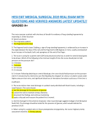 HESI EXIT MEDICAL SURGICAL 2019 REAL EXAM WITH  QUESTIONS AND VERIFIED ANSWERS LATEST UPDATE// GRADE