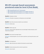 RN ATI concept-based assessment,  proctored exam for level 4|Test Bank| 2024